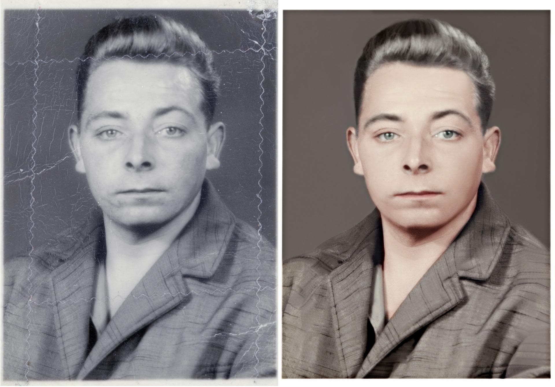 Restauración fotográfica — después de la restauración